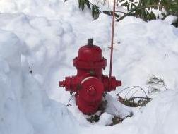 The fire hydrant, dug out