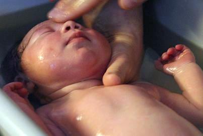 First bath