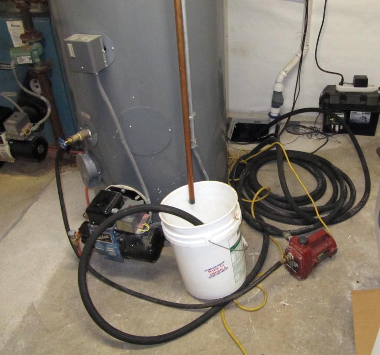 What is a water heater drain pump?