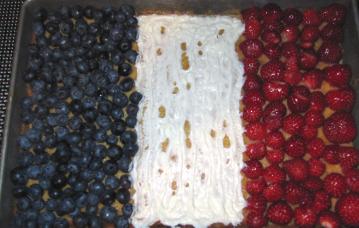 Norma Radoff's French flag cake