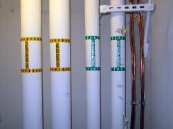 Pipes for hot and chilled water