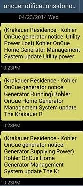 The 'Power out' text messages