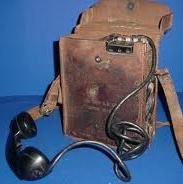 An Army field telephone