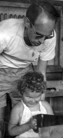 Nils Frederiksen with his daughter Ditte