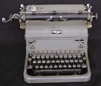 Old manual typewriter