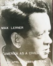 Lecture by Max Lerner