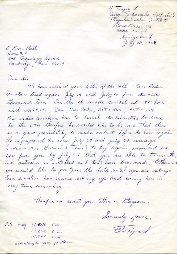 Scan of letter, click here for higher resolution image