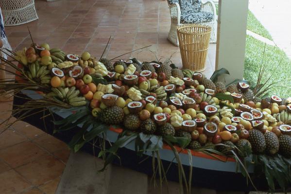 The fruit and coconut boat