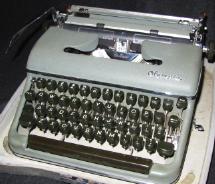 Olympia portable typewriter - click to enlarge