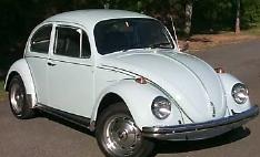 A 1969 Volkswagen beetle