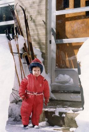 Elissa after the Great Blizzard of '78