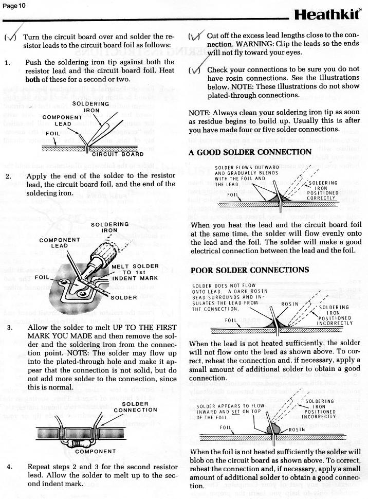 Heathkit soldering course, page 10