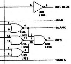 Part of the IBM CGA schematic