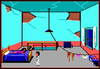 Leisure Suit Larry walking across a screen