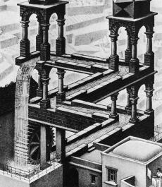 M. C. Escher's impossible mill