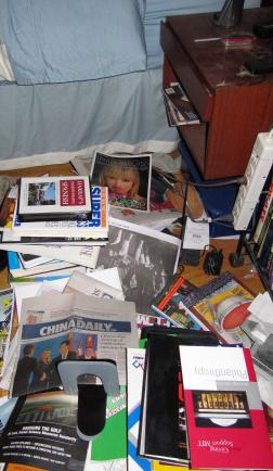 The pile next to my bed