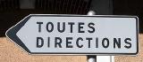 Sign: All directions